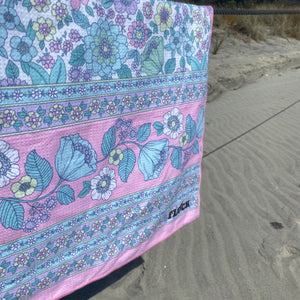 Double Sided Pastel Bloom XL Beach Towel