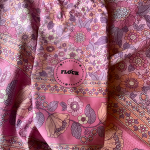Fuscia Floral Beach Towel